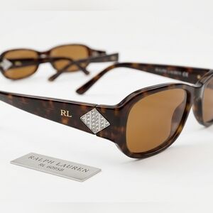 Authentic Ralph Lauren RL Collection Havana Frames w/ Pavé Crystal Detail